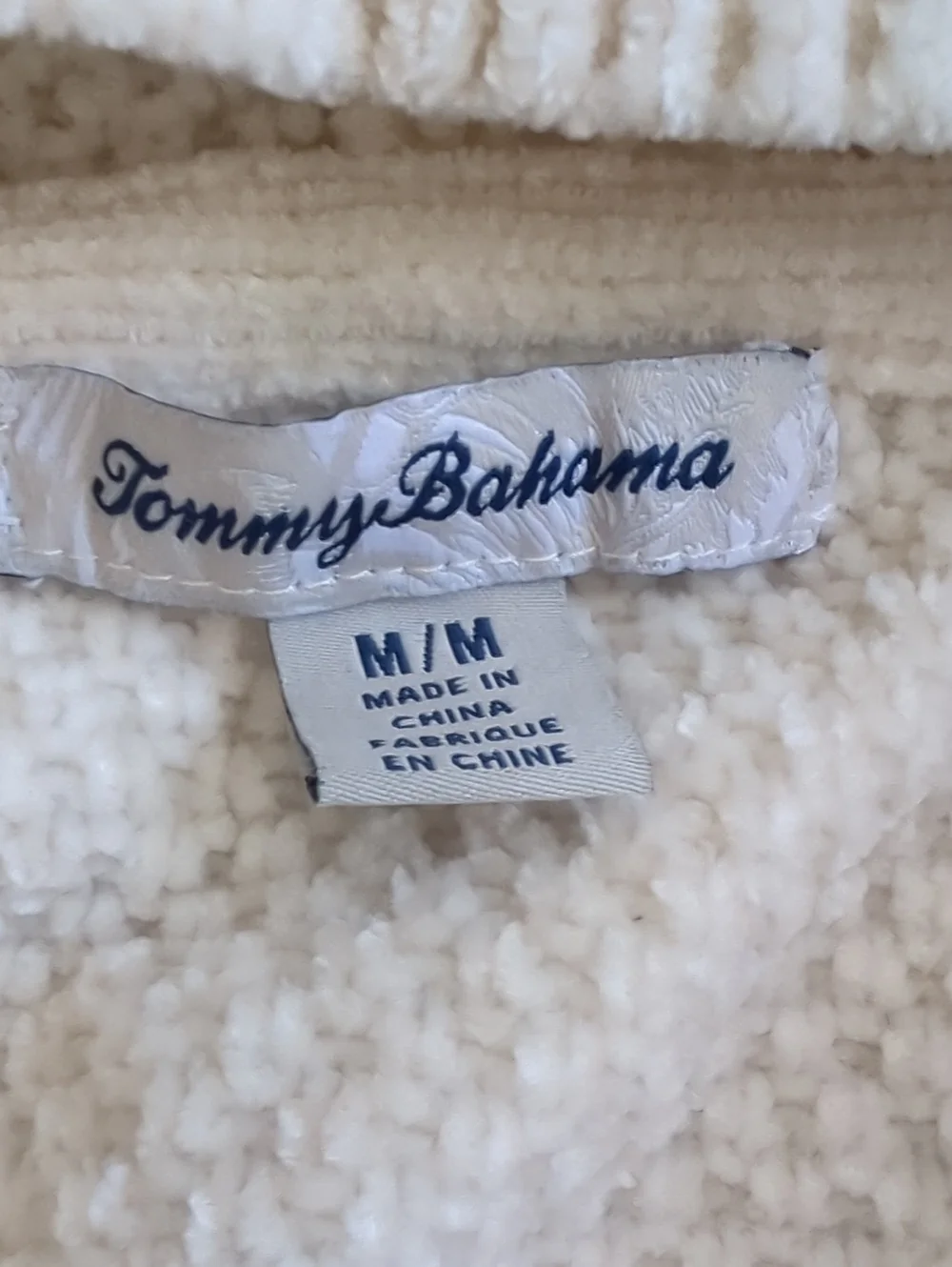 Tommy Bahama Chenille Sweater Hood NWOT - Picture 2 of 3